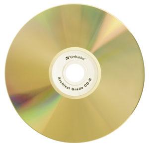 Verbatim UltraLife™ Gold Archival Grade CD-R 80MIN 700MB 52X 50pk Spindle