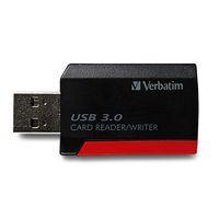 Verbatim Lecteur de carte de poche, USB 3.0 - Noir (98538)