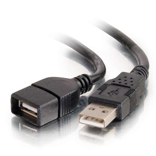 C2G 3.3ft (1m) USB 2.0 A Male to A Female Extension Cable - Black (52106)
