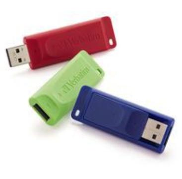 Verbatim 8GB Store 'n' Go USB Flash Drive, 3pk, Red, Green, Blue (98703)