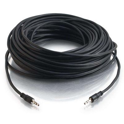 C2G 40110, 3.5mm, Male, 3.5mm, Male, 22.86 m, Black