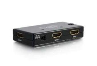 C2G Commutateur automatique HDMI à 2 ports, 1080p, noir (40349)