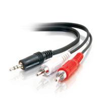 C2G Câble en Y stéréo M / RCA M de 6 pieds 3,5 mm (40423)