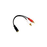C2G 6in 3.5mm Stereo Female To RCA Male Y-Cable (40424)