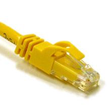 C2G 25ft Cat6 550MHz Snagless Patch Cable Yellow, 7,5 m (27195)