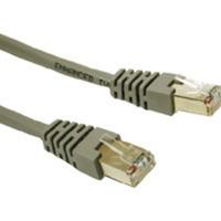 C2G 5ft Shielded Cat5E Molded Patch Cable Gray (27245)