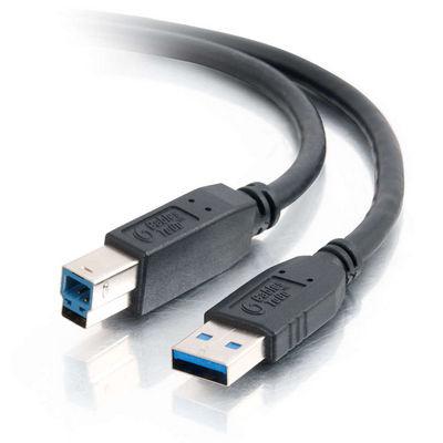 C2G 2m (6.5ft) USB 3.0 A Male to B Male Cable, black (54174)