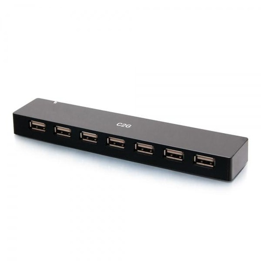 C2G 7-Port USB-A Hub with 5V 3A Power Supply (C2G54464)