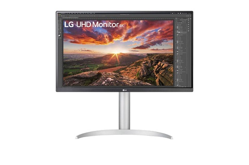 LG 27" UHD (3840 x 2160) 4K, IPS, 5 ms, 60 Hz, AMD FreeSync, USB Type C, Blanc
