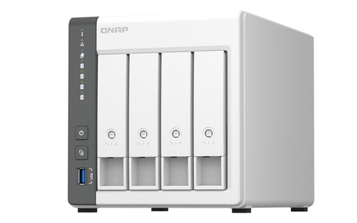 QNAP TS-433, NAS, Tower, ARM, Cortex-A55, White (TS-433-4G-US)