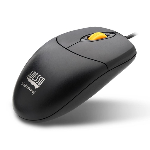 Adesso iMouse W3, Ambidextre, Optique, USB Type-A, 1000 DPI, Noir, Jaune