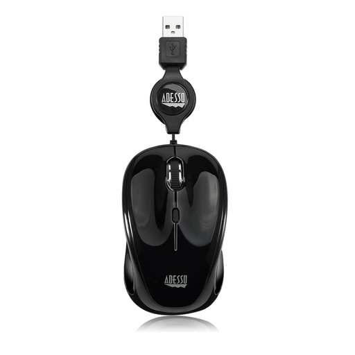 Adesso iMouse S8B - Mini souris rétractable éclairée par USB