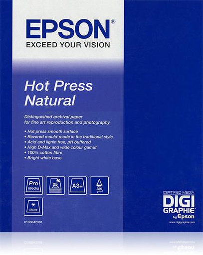 Epson Hot Press Natural 17"x 15m (S042323)