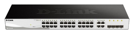 D-Link DGS-1210-28, Géré, L2/L2+, Full duplex, Grille de montage, 1U