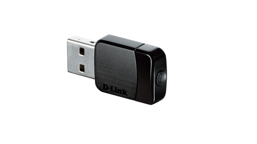 D-Link DWA-171, Sans fil, USB, WLAN, Wi-Fi 5 (802.11ac), 433 Mbit/s, Noir