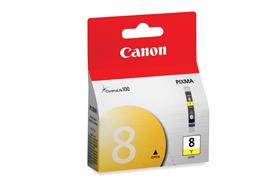 Canon CLI-8Y pour Pixma iP/MP/MX/Pro, Jaune (0623B002)