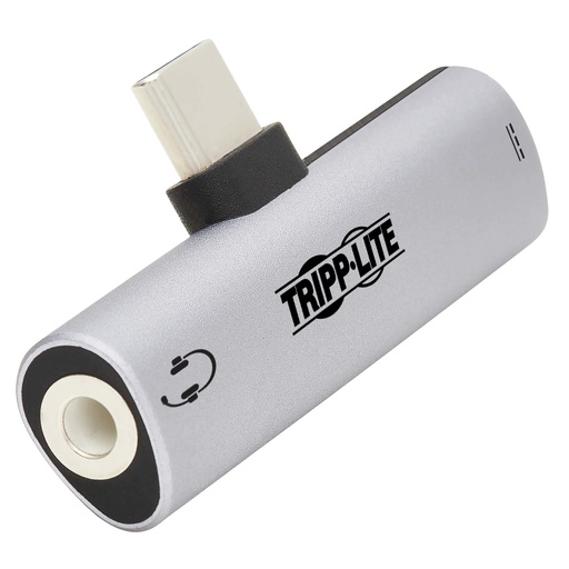 Tripp Lite U437-001-C-V2, USB Type-C, 3.5mm + USB Type-C, Argent