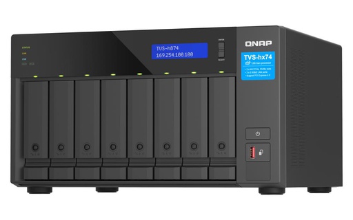 QNAP TVS-h874, NAS, Tower, Intel® Core™ i5, i5-12400, Black