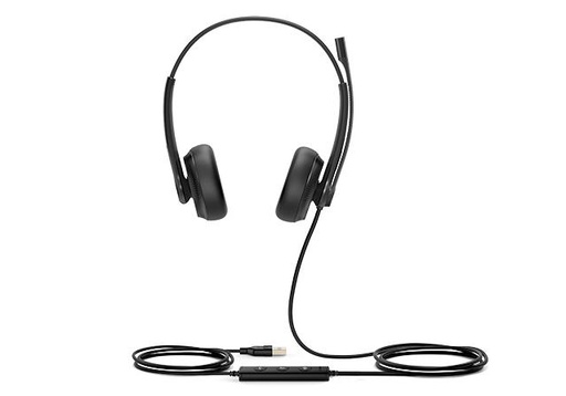 Yealink Double, 93 dB SPL, 32 Ω, USB, UC, coussinets d'oreille en mousse