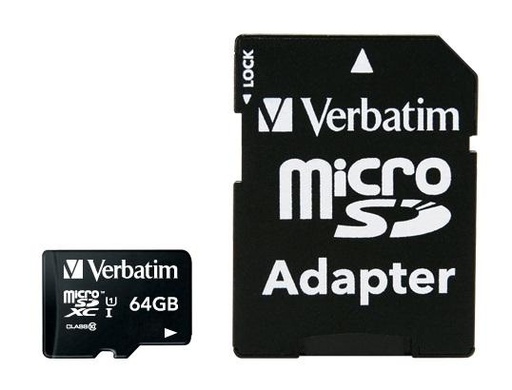 Verbatim 64GB, microSDXC, Class 10 (44084)
