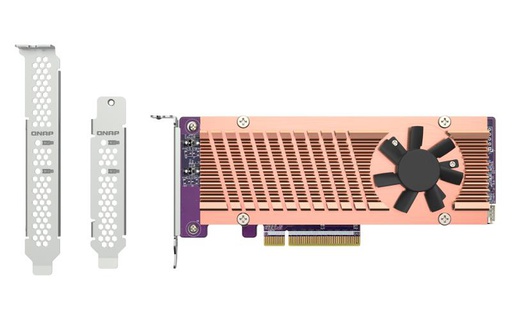 QNAP f / 2 x SSD M.2 NVMe, PCIe Gen3 x 8 (QM2-2P-384A)