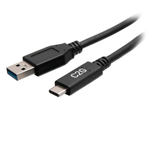 C2G 6in USB-C® Male to USB-A Male Cable - USB 3.2 Gen 1 (5Gbps) (C2G28874)