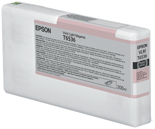 Epson T6536 Vivid Light Magenta Ink Cartridge (200ml) (T653600)