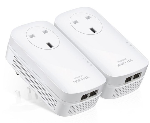 TP-Link Home Plug AV2, 2x RJ 45 Gigabit LAN, OFMD, 300m, 128-bit AES