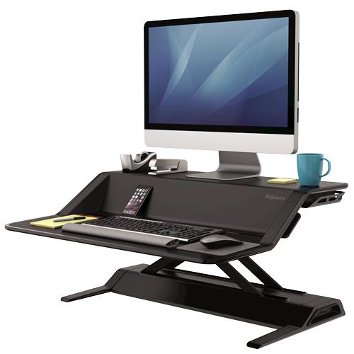 Fellowes Poste de travail assis-debout Lotus - Noir (0007901)