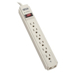 [1631665] Tripp Lite TLP604TEL, 790 J, 6 sortie(s) CA, NEMA 5–15R, 120 V, 15 A, 1800 W