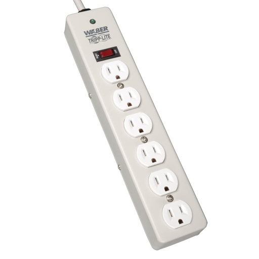 Tripp Lite 6 NEMA 5-15R, 1 800 W, 50/60 Hz, gris (DG206)