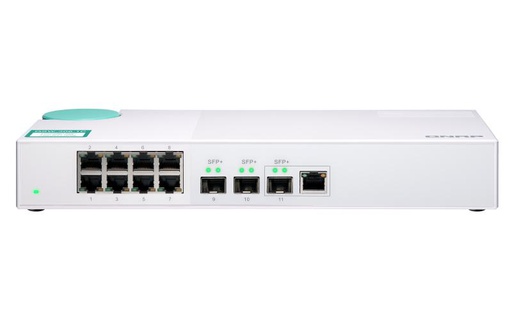 QNAP QSW-308-1C, Unmanaged, Gigabit Ethernet (10/100/1000) (QSW-308-1C-US)