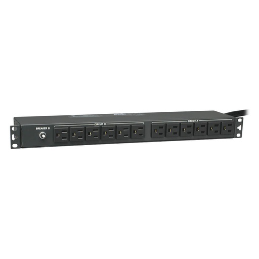 Tripp Lite PDU2430, Basique, 1U, horizontale, Métal, Noir, 24 sortie(s) CA