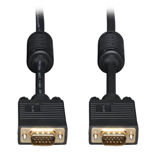 Tripp Lite Câble coaxial RVB haute résolution VGA (HD15 M/M), 15,24 m (50 pi)