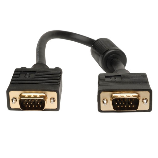 Tripp Lite VGA High-Resolution RGB Coaxial Cable (HD15 M/M), 1 ft. (0.31 m)