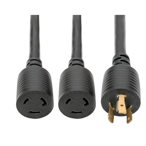 Tripp Lite 1ft L6-20P - 2 X L6-20R, 0,3 m, 20 A (P039-001-2)