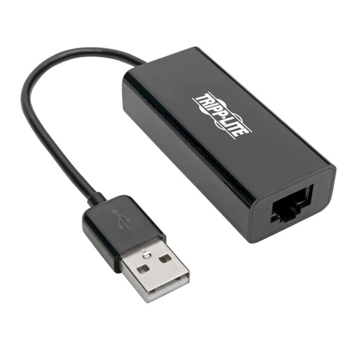 Tripp Lite Adaptateur NIC Ethernet USB 2.0 - 10/100 Mbps, RJ45, Noir