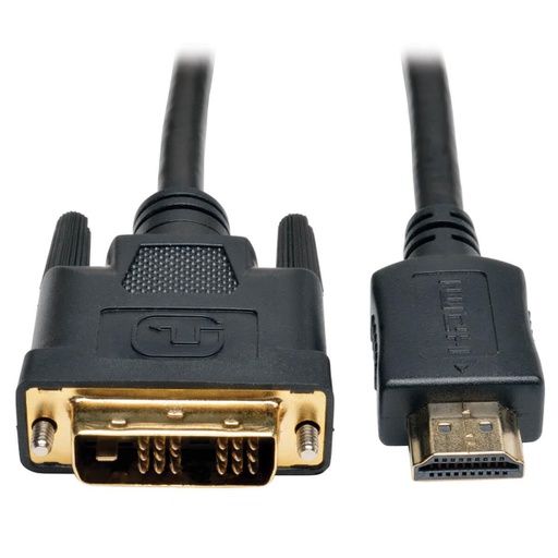 Tripp Lite P566-003, 0,91 m, HDMI, DVI-D, Mâle, Mâle, Or