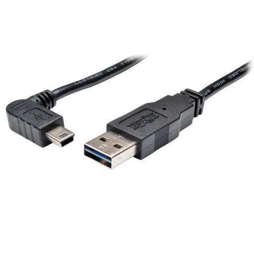 Tripp Lite UR030-006-RAB, 1,83 m, USB A, Mini-USB B, USB 2.0, Mâle/Mâle, Noir