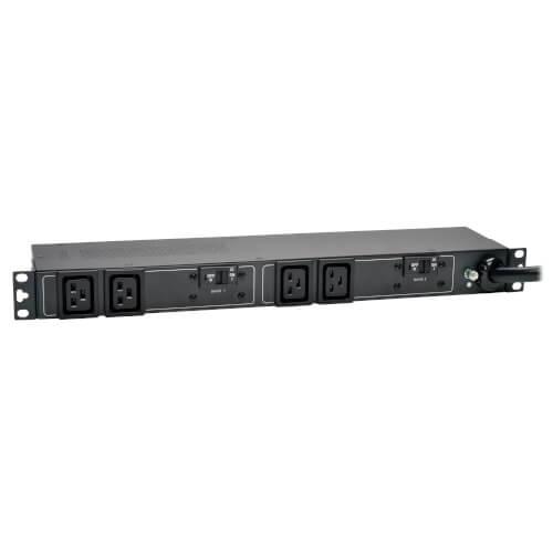 Tripp Lite PDUH30HV19, Basique, 1U, horizontale, Métal, Noir, 4 sortie(s) CA