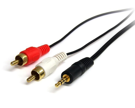 StarTech.com Câble audio stéréo de 1 m - Mâle 3,5 mm vers mâle 2 x RCA