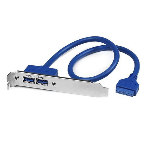 StarTech.com 2 Port USB 3.0 A Female Slot Plate Adapter (USB3SPLATE)