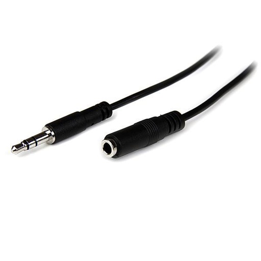 StarTech.com Câble d'extension audio stéréo Slim 3,5 mm de 1 m - M/F (MU1MMFS)