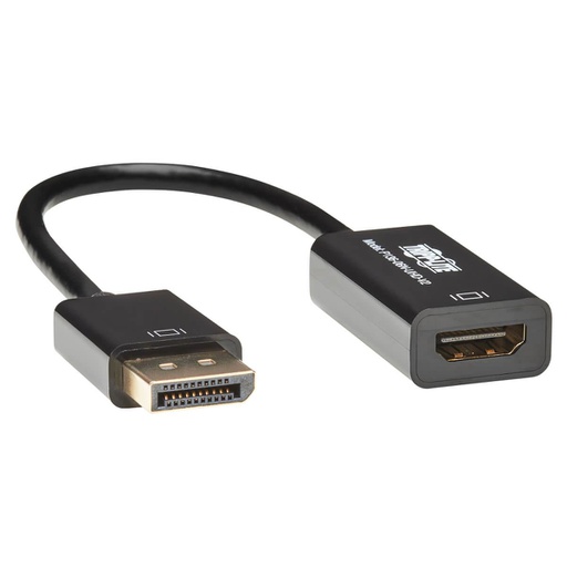 Tripp Lite P136-06N-UHD-V2, 0,15 m, DisplayPort, HDMI, Mâle, Femelle, Or