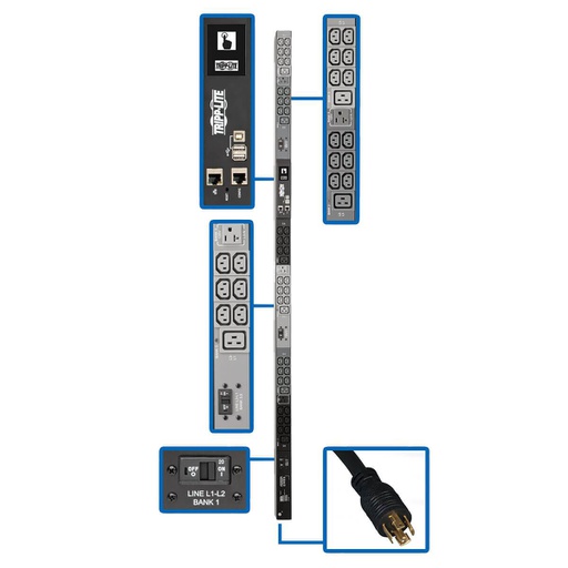 Unité de distribution électrique (PDU) Tripp Lite PDU3EVN6L2130