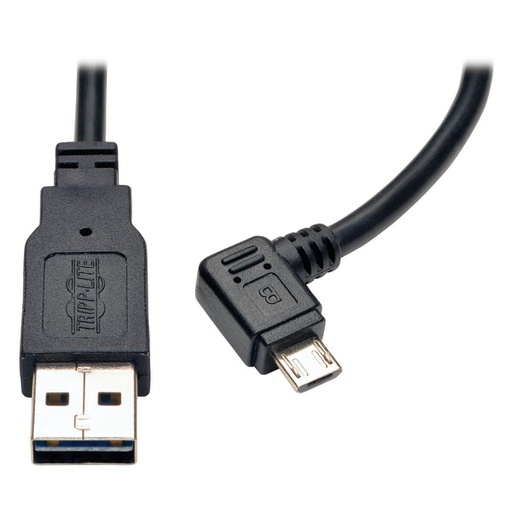 Tripp Lite UR05C-003-RB, 0,91 m, USB A, Micro-USB B, Mâle/Mâle, Noir