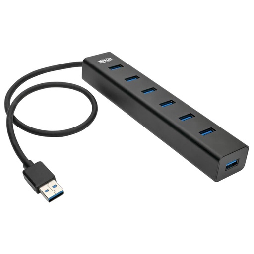 Tripp Lite 7-Port Portable USB 3.0 SuperSpeed Mini Hub, Aluminum (U360-007-AL)