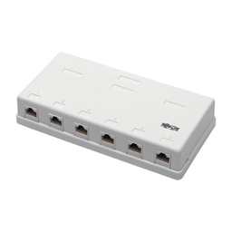 [6013179] Tripp Lite N236-006-WH, Plat, Blanc, RJ-45, RJ-45, Femelle, Femelle