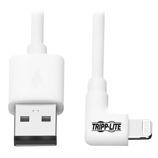 Tripp Lite M100-003-LRA-WH, 0,9 m, Lightning, USB A, Mâle, Mâle, Blanc