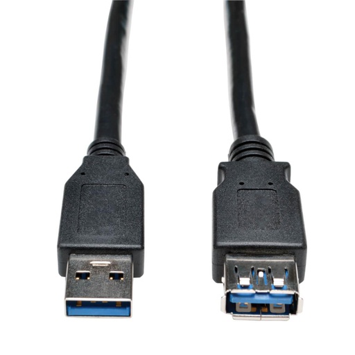 Tripp Lite USB 3.0 SuperSpeed Extension Cable - USB M/F, Black, 3 ft. (0.91 m)
